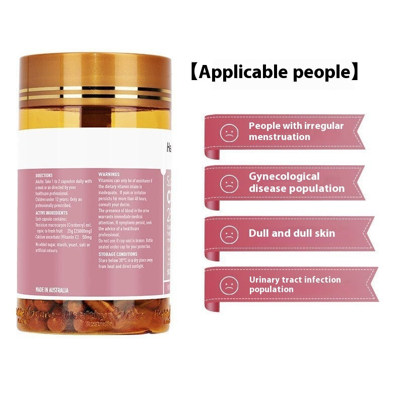 High Concentration Cranberry Capsules Tablets Care Health